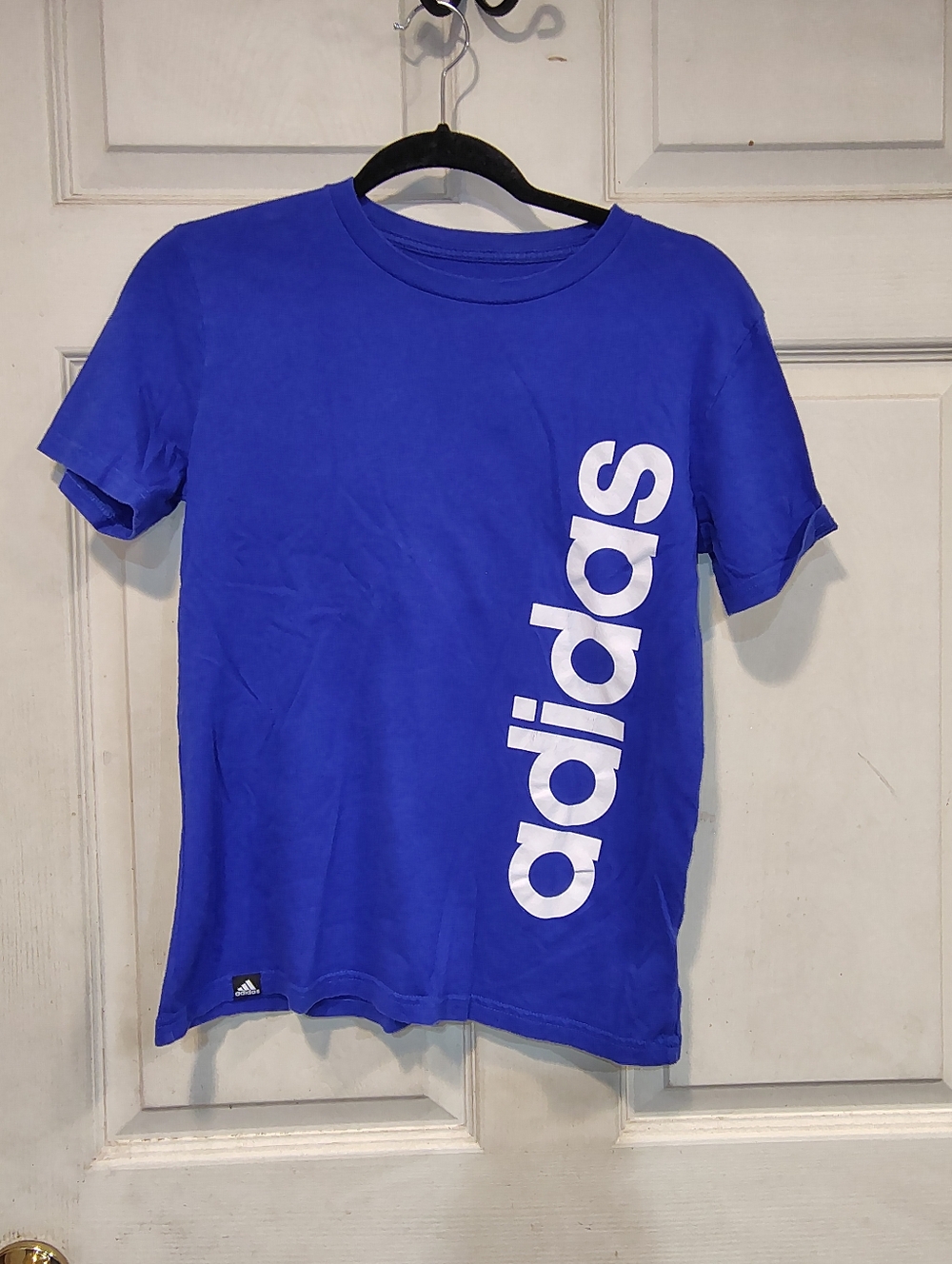 Adidas Boys Size M Blue Tshirt